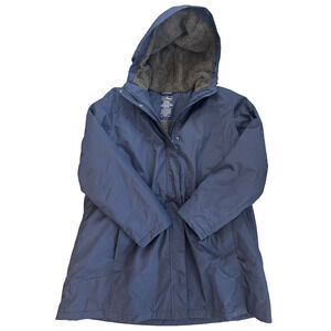 LL Bean Women’s Winter Parka Size 2XL Navy Blue Insulated Nylon & Polyester